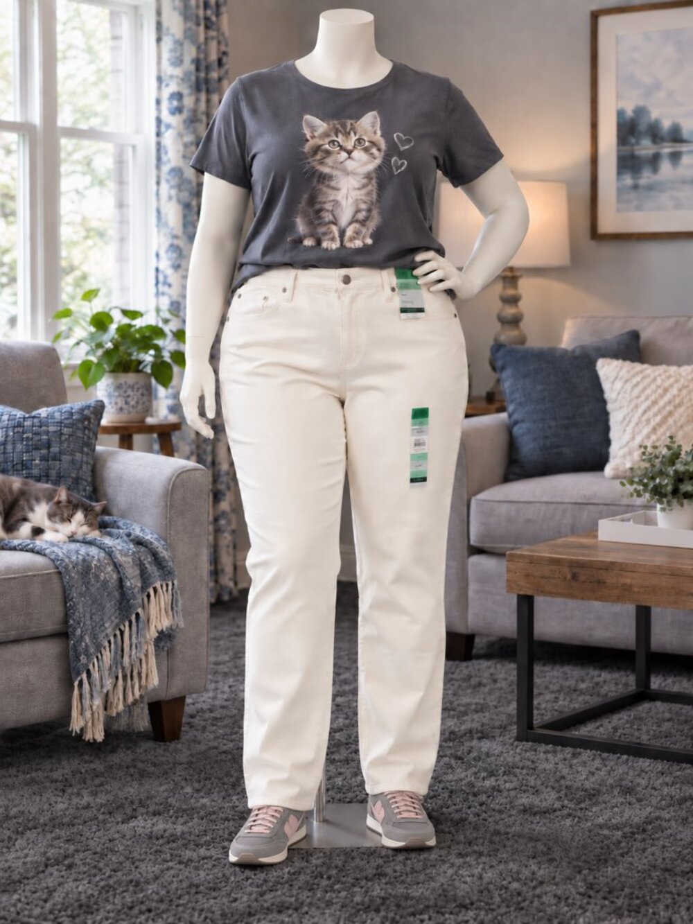NWT Terra & Sky Women’s Plus Size 18W High Rise Straight Leg Jeans
